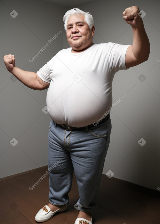 Colombian elderly male with  white hair