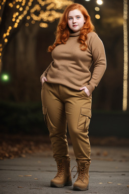 Romanian young adult female with  ginger hair