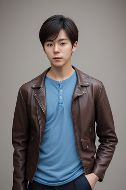 Korean adult male with  brown hair