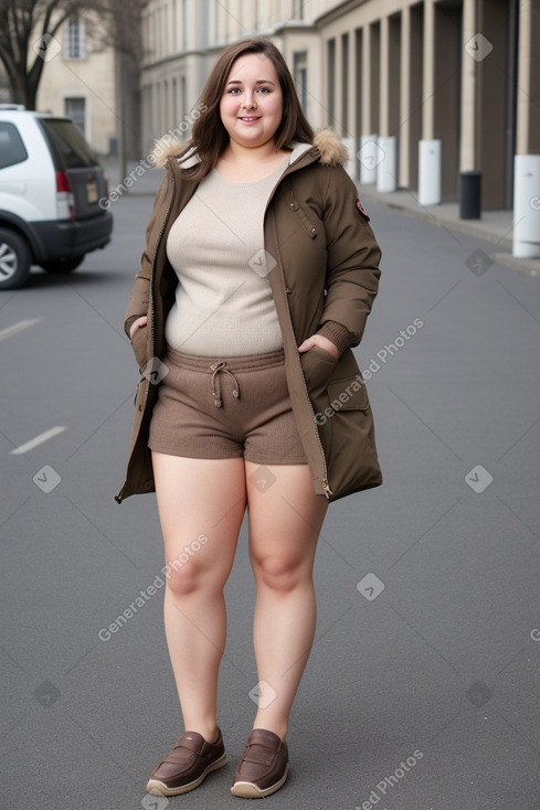 French adult female with  brown hair