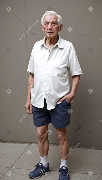 French elderly male with  white hair