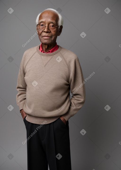 Elderly male with  black hair