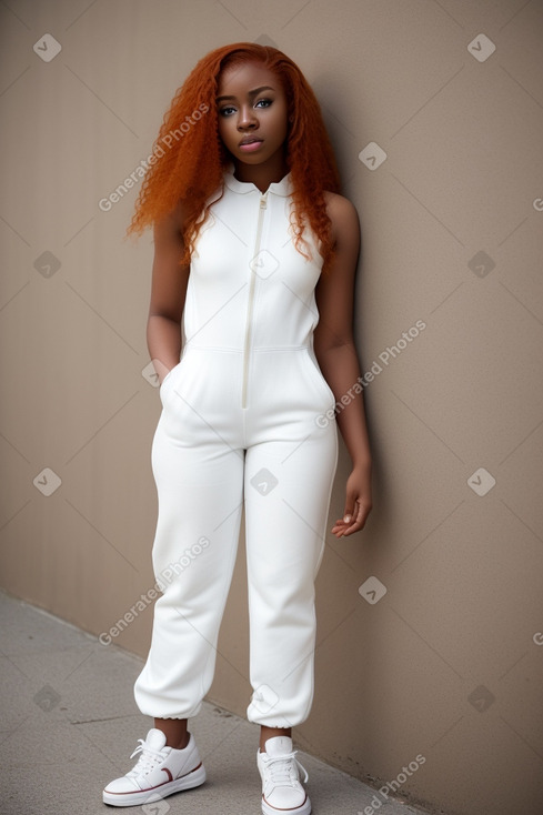 Nigerian young adult female with  ginger hair