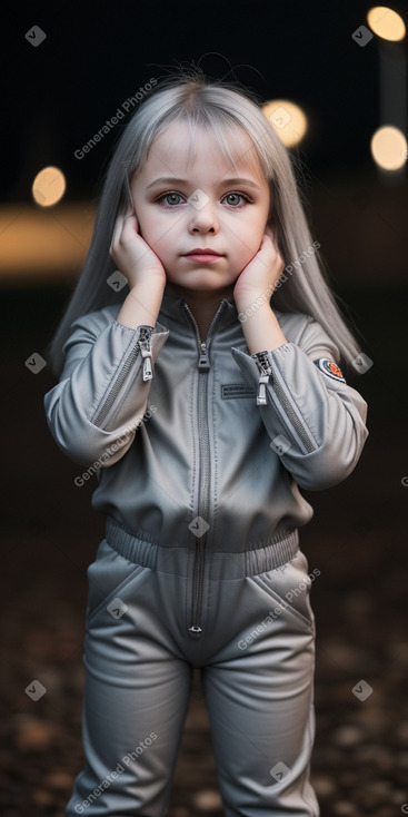 Belarusian child female with  gray hair