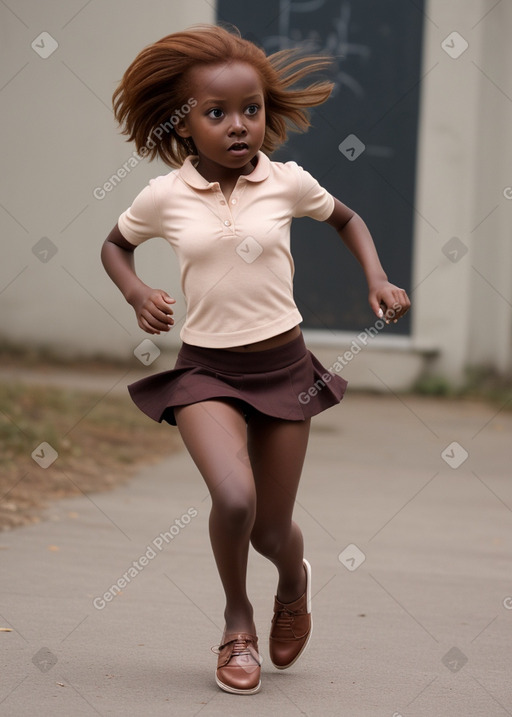 Child girl with  ginger hair