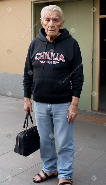 Chilean elderly male with  blonde hair