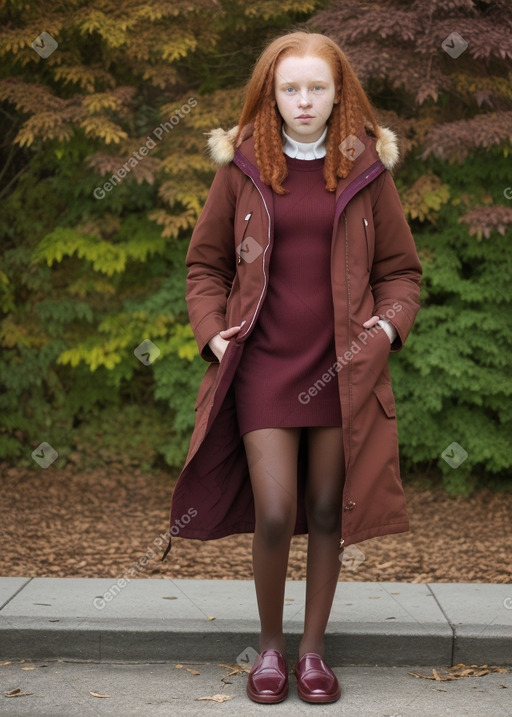 Zimbabwean young adult female with  ginger hair