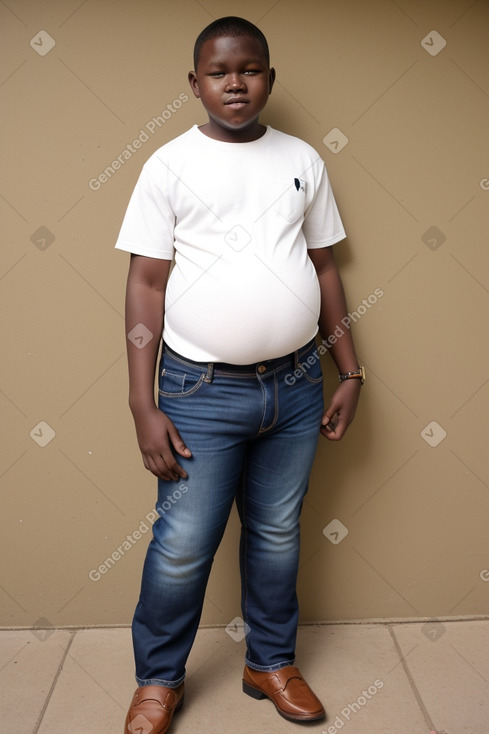 Kenyan teenager boy with  blonde hair