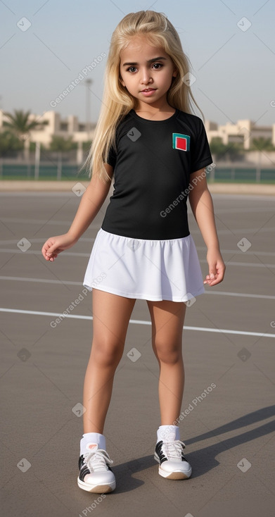 Emirati infant girl with  blonde hair