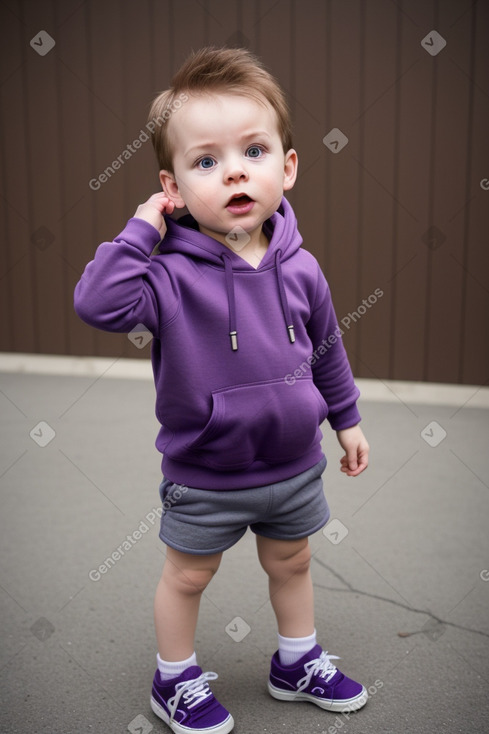 Finnish infant boy with  brown hair