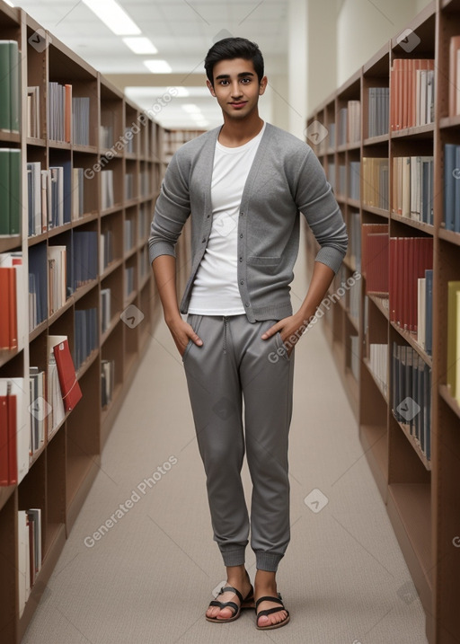 Omani young adult male with  gray hair