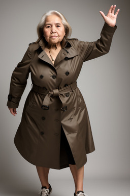 Bolivian elderly female with  brown hair