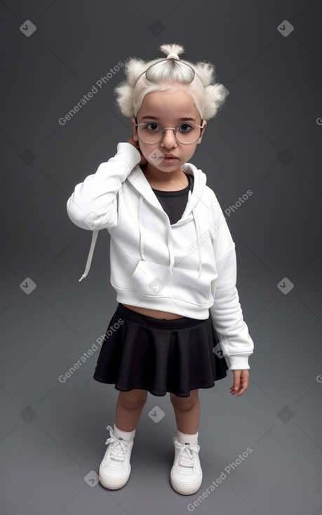 Libyan infant girl with  white hair