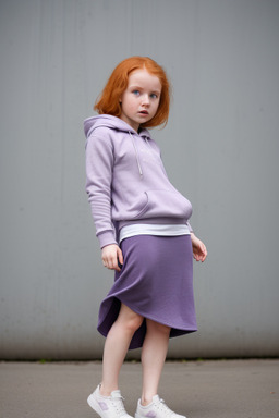 Estonian infant girl with  ginger hair