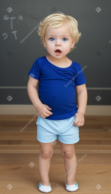 South african infant boy with  blonde hair