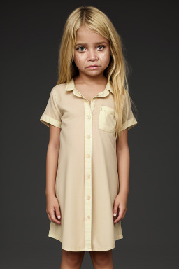 Brazilian child female with  blonde hair