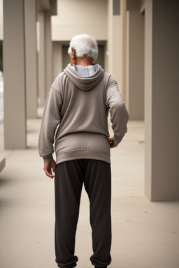 Arab elderly male with  black hair