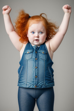 Estonian infant girl with  ginger hair