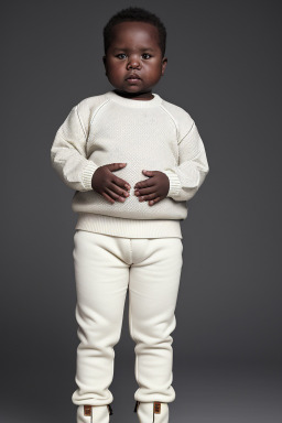 Senegalese infant boy with  white hair