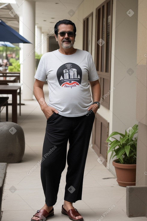 Costa rican middle-aged male with  black hair