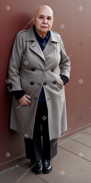 Paraguayan elderly female with  gray hair