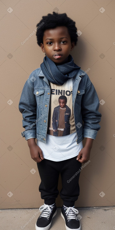 Nigerian child male with  black hair