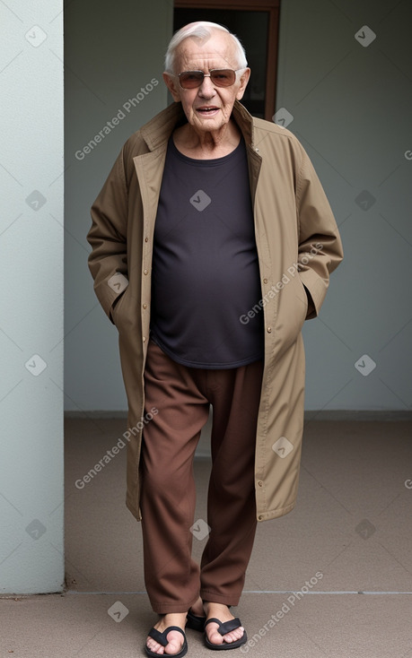 South african elderly male with  brown hair