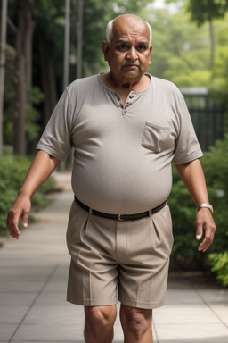 Indian elderly male with  gray hair