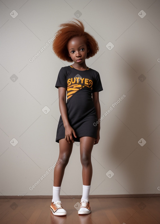 Ghanaian infant girl with  ginger hair