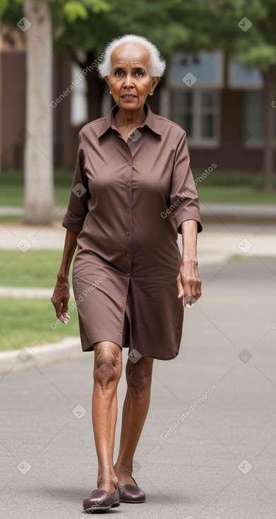 Somali elderly female with  brown hair