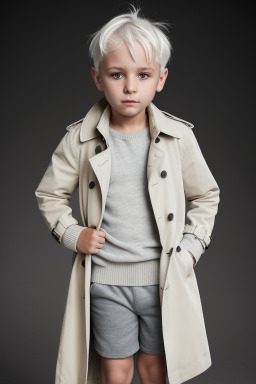 Bulgarian child boy with  white hair