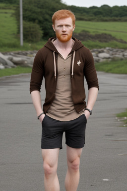 Irish adult male with  ginger hair