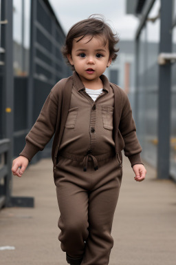 Infant boy with  brown hair