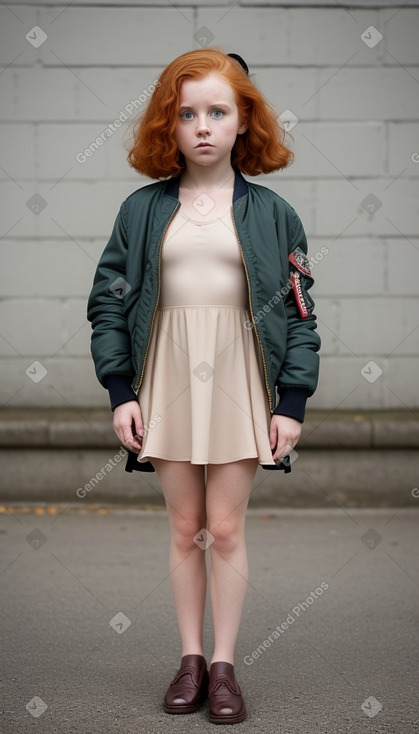 Irish child female with  ginger hair