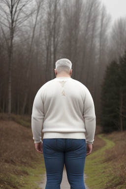 Belarusian adult male with  white hair