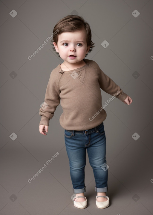 New zealand infant boy with  brown hair