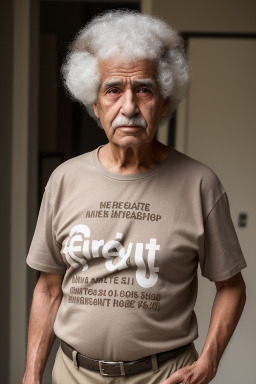 Syrian elderly male with  brown hair