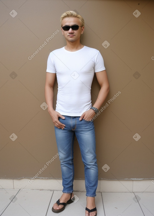 Uzbek adult male with  blonde hair