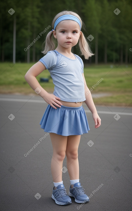 Norwegian infant girl with  gray hair