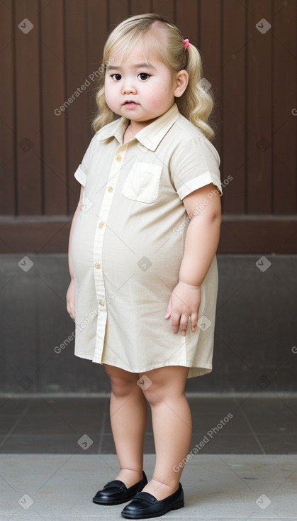 Thai infant girl with  blonde hair