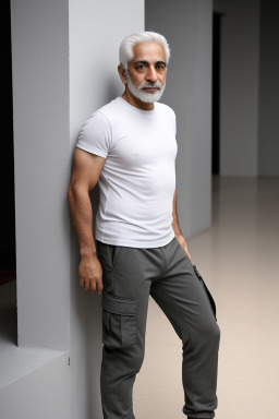 Iranian 45 years male with  white hair