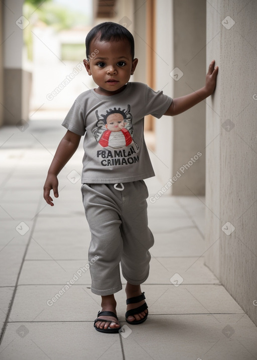 Panamanian infant boy with  gray hair