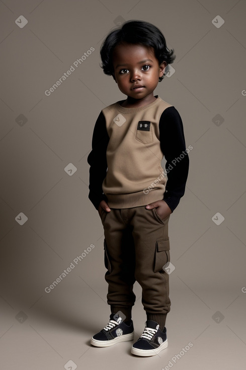 Infant boy with  black hair