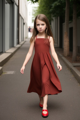 Dutch child girl with  brown hair