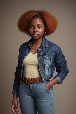 African american young adult female with  ginger hair