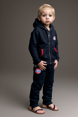 Costa rican infant boy with  blonde hair