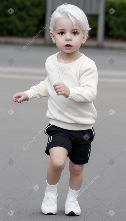 Portuguese infant boy with  white hair