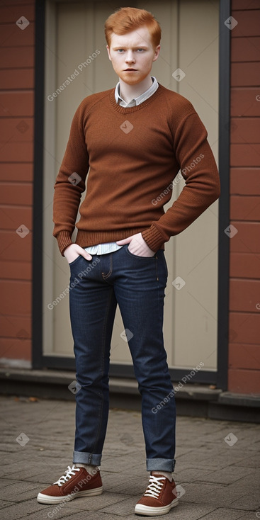 Latvian young adult male with  ginger hair