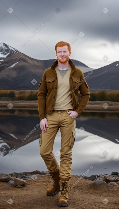 Adult male with  ginger hair