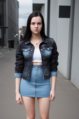 Finnish young adult female with  black hair